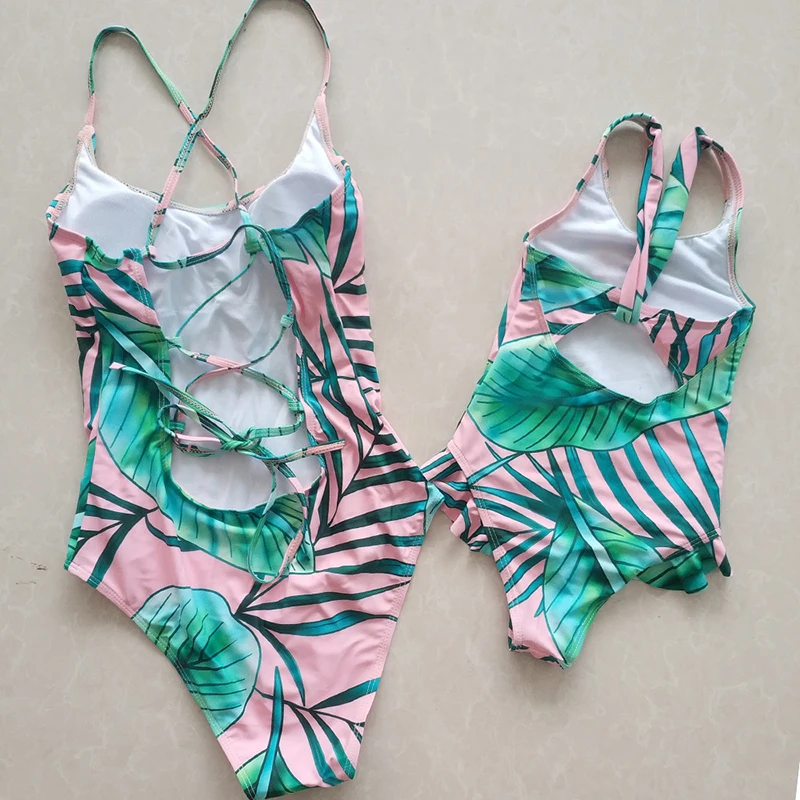 2019 летние Семейные комплекты для мамы дочки папы сына шорты купальники семейные