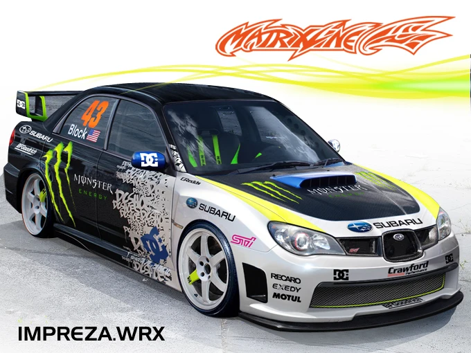 Корпус для ПК IMRREZA WRX 10 WRC drift RC ширина 190 мм прозрачный без рисунка корпус дрифта hsp