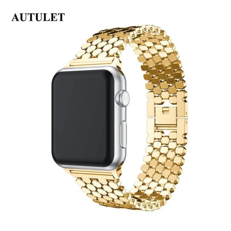 Ремешок для apple watch из нержавеющей стали ремешок ММ мужчин женщин 42 мм 38 bling