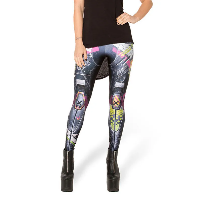 Летние Стильные Новые Модные женские леггинсы с геометрическим принтом