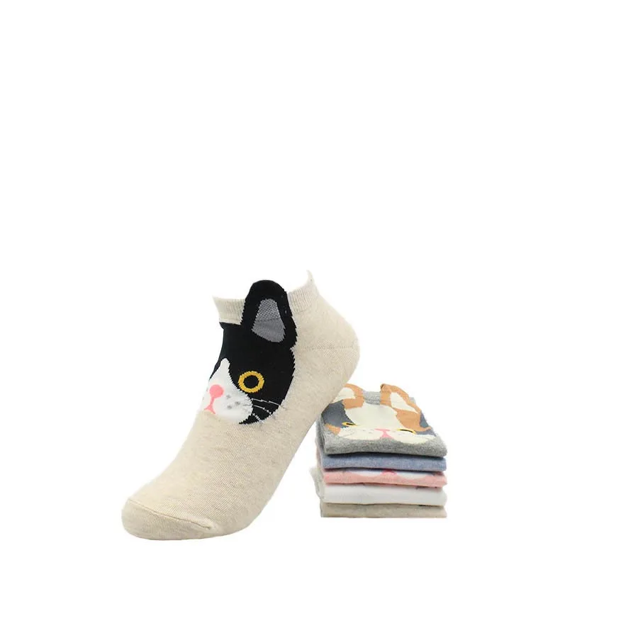 [EIOISAPRA] Милые мопса носки со смешным рисунком для женщин стерео уши собака жизни