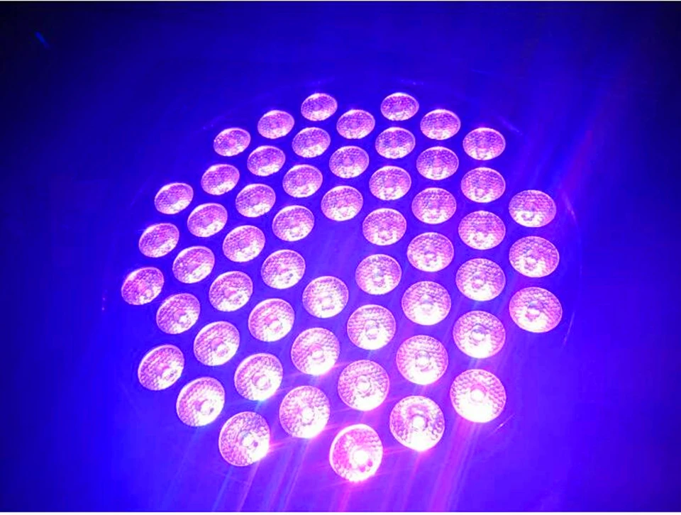 4 шт. 54X3W led par DJ Par LED RGBW Wash Disco Light DMX Controller Бесплатная доставка | Лампы и освещение