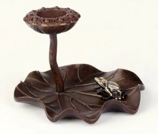 Медная плита для благовоний с изображением слона лотоса Золотая жаба пластина