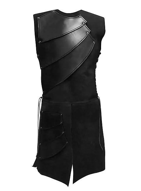 Взрослый мужской средневековый Archer Larp Knight Hero Костюм Warrior Black Armor Armour наряд Римский