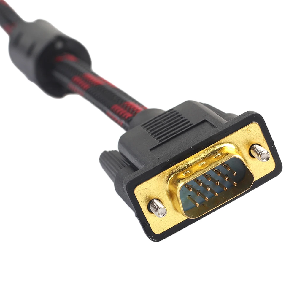 1,4 м DVI мужской VGA Мужской кабель DVI-I 24+ 5 поворот к VGA подключения провода шнур DVI-I к VGA видео линии для HDTV DVD ноутбука
