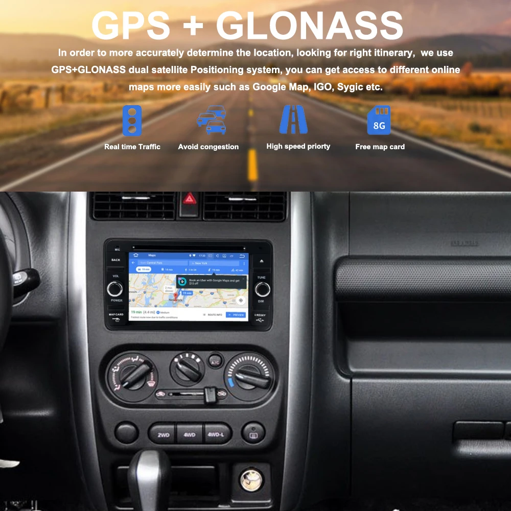 Автомагнитола 2 din GPS Android 9 0 для Suzuki Jimny 2007 2008 2010 2011 2015 автомагнитола навигация PX5 4