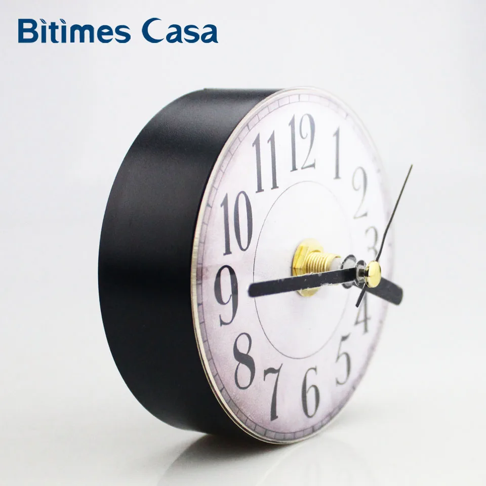 Двойные магниты на холодильник 3 'ретро круглые Настенные часы Imanes украшение