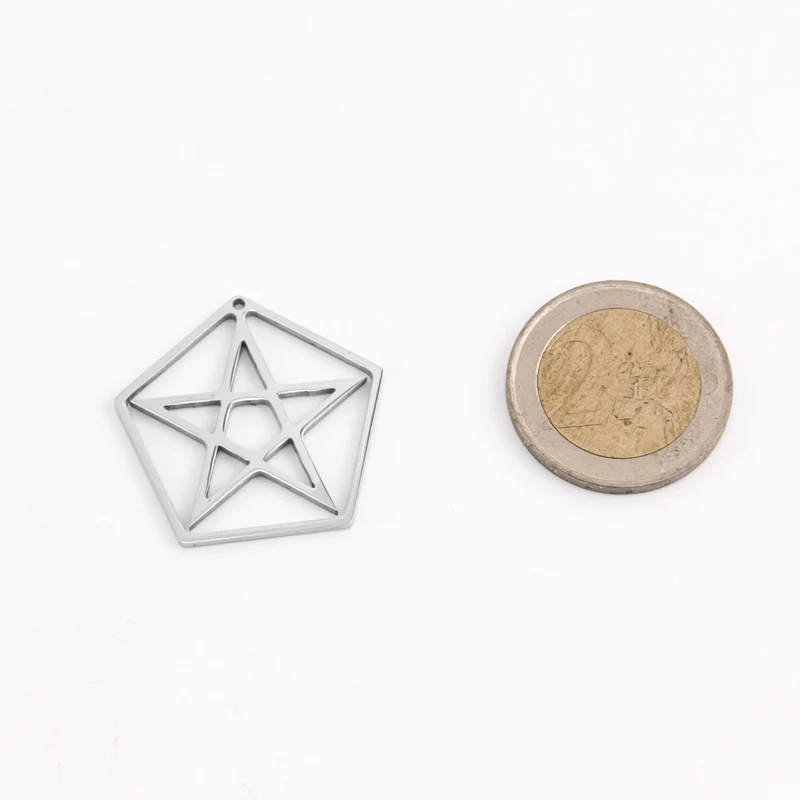 Ожерелье с шаровой звездой и подвеской Pentacle ювелирные изделия из нержавеющей