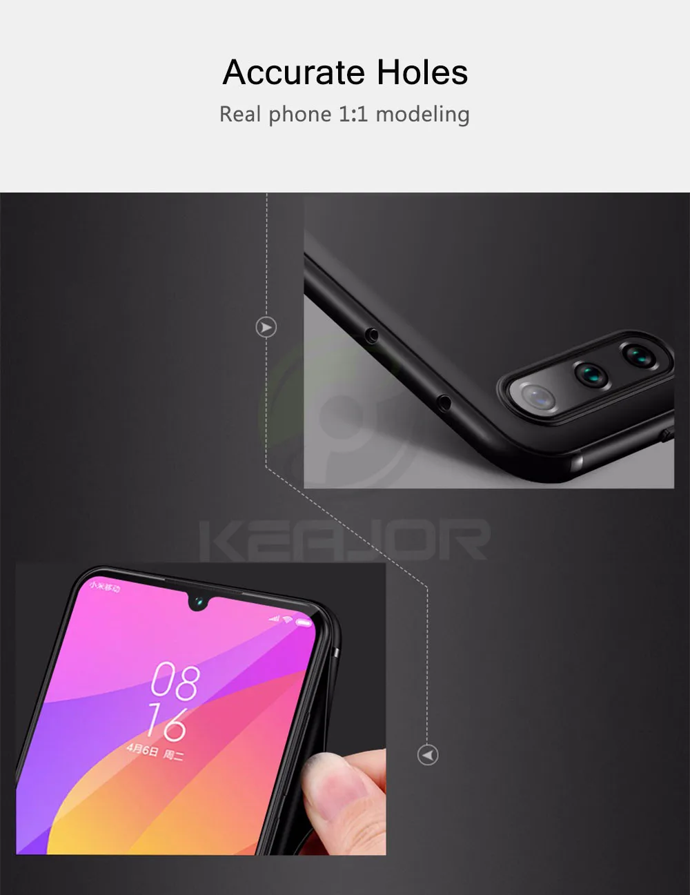 Keajor чехол для Xiaomi mi cc9 чехол ультра тонкий мягкий матовый Силиконовый ТПУ чехол-бампер для Xiaomi mi a3 a3 lite mi 9 lite чехол для телефона