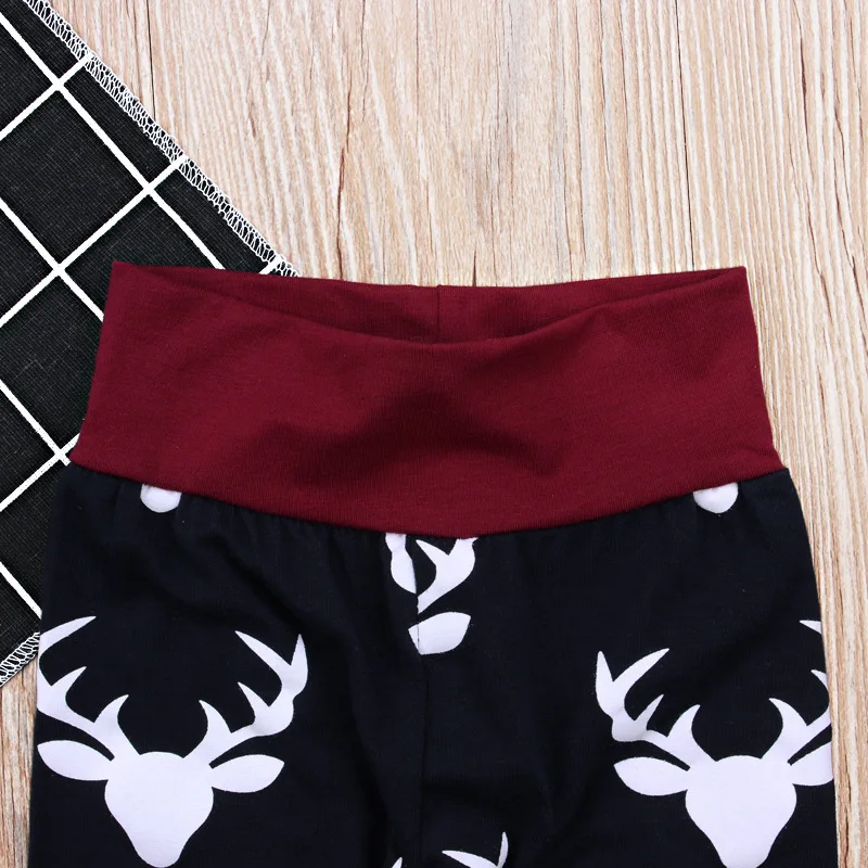 Рождественский комплект одежды для маленьких мальчиков и девочек детский с