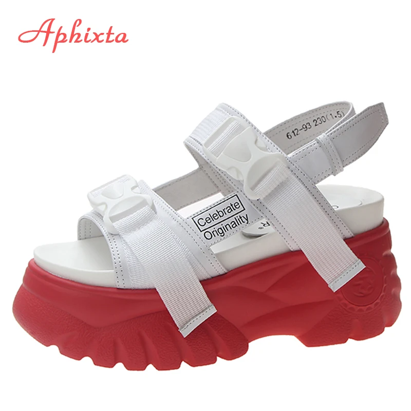 

Aphixta Summer Wedges Heels Platform Slippers Women Sandals Thick Sole Ladies Buckle Shoes Woman Zapatillas Chinelo Sandalia