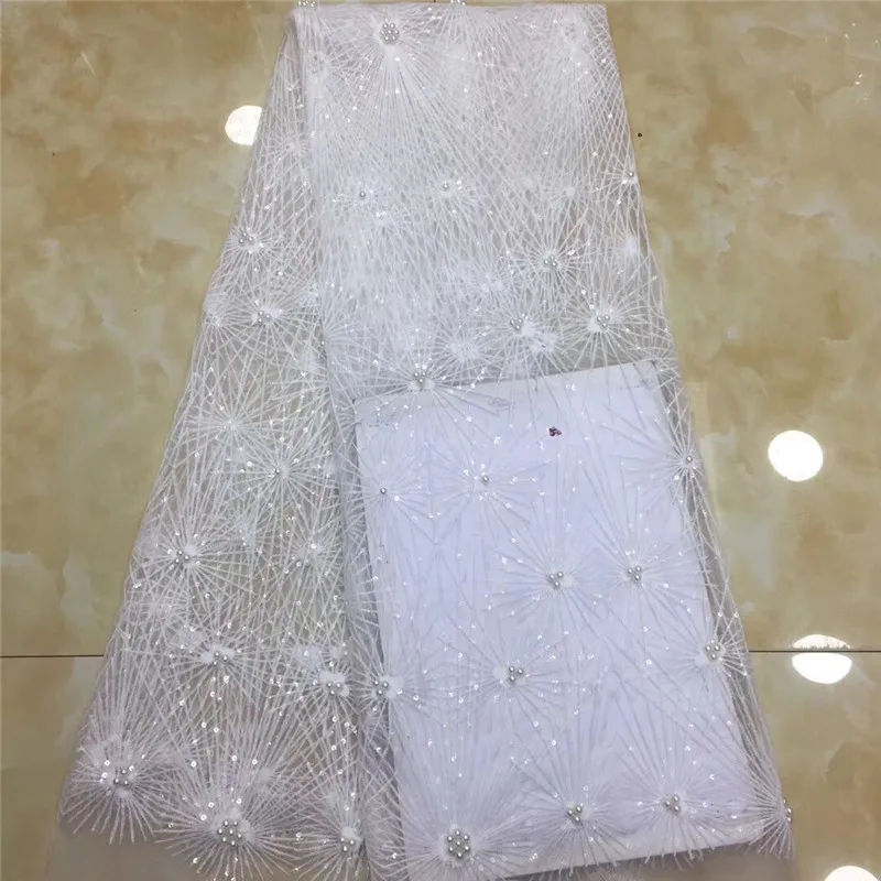 Африканская кружевная ткань 2019 Высокое качество Кружева французские пайетки