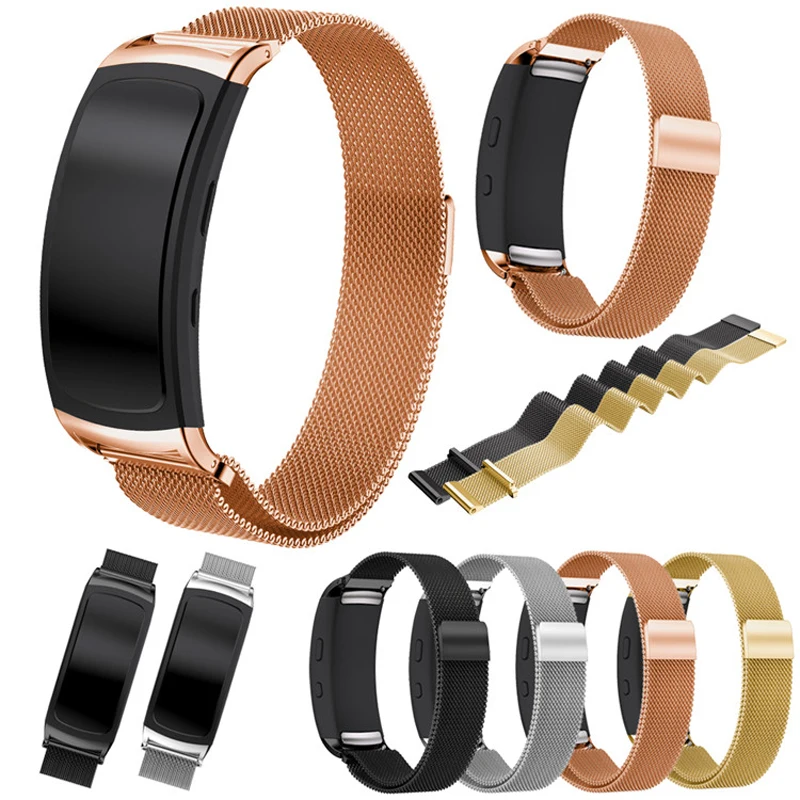 Gear Fit2, ремешок для часов, металлический, нержавеющая сталь, умный браслет, миланские ремешки для samsung gear Fit 2, Fit2 Pro, SM-R360, браслеты на запястье