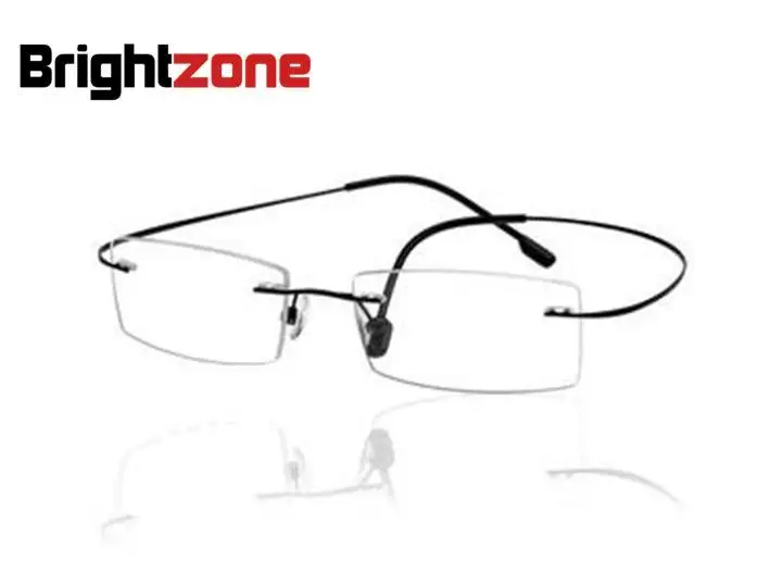 9 colors rimless non-screw memory titanium flexible eyeglasses complete prescription glasses with 1.61 HMC aspheric CR-39 lenses |