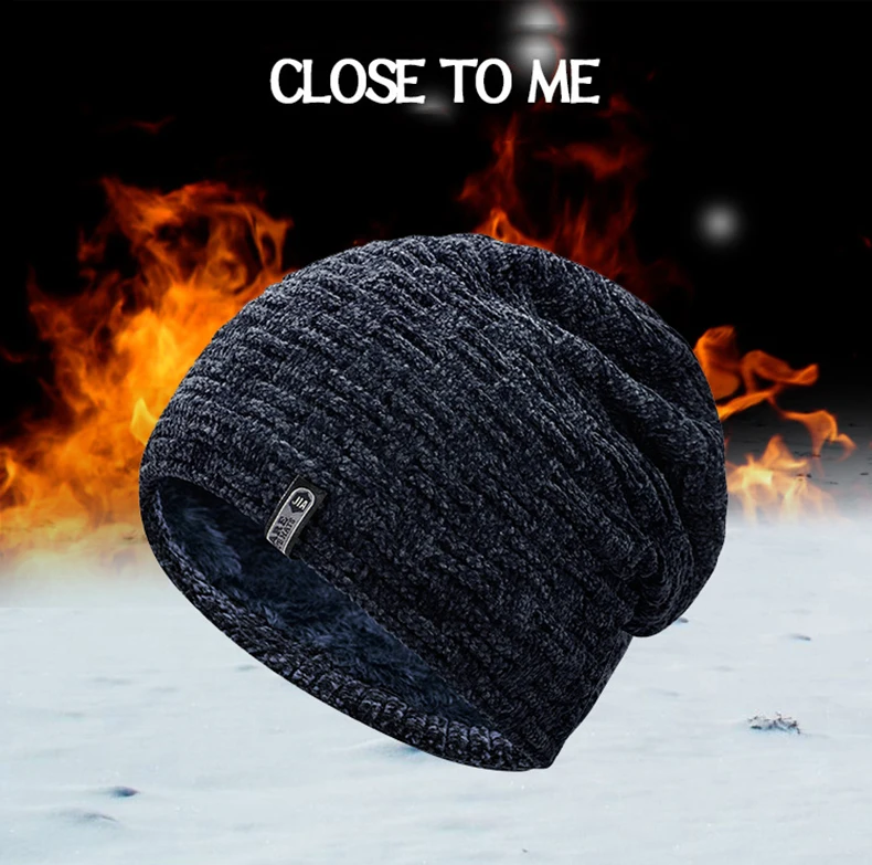 Зимние шапки для мужчин и женщин шапки бини вязаная шапка Gorras Bonnet внутри Риги бархатная черная Повседневная шапка мужские уличные лыжные Чулочные шапки