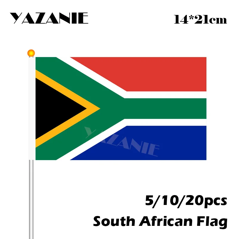 YAZANIE 14*21 см 5/10/20 шт маленький Южноафриканский флаг качество полиэстер события