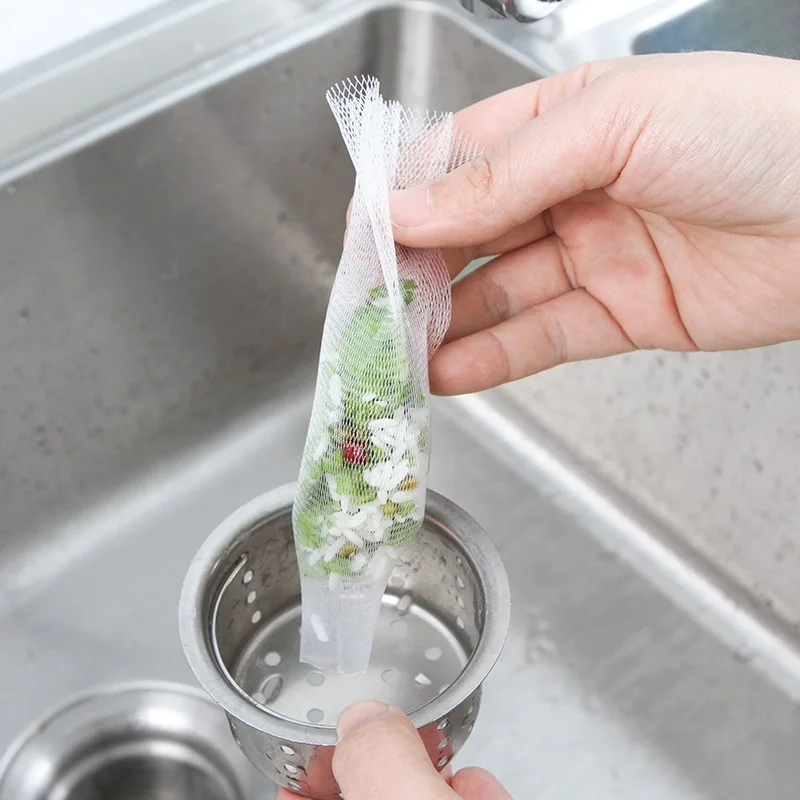 200 шт./лот кухонная ванная душевая Сливная крышка сетчатый мешок предотвращение