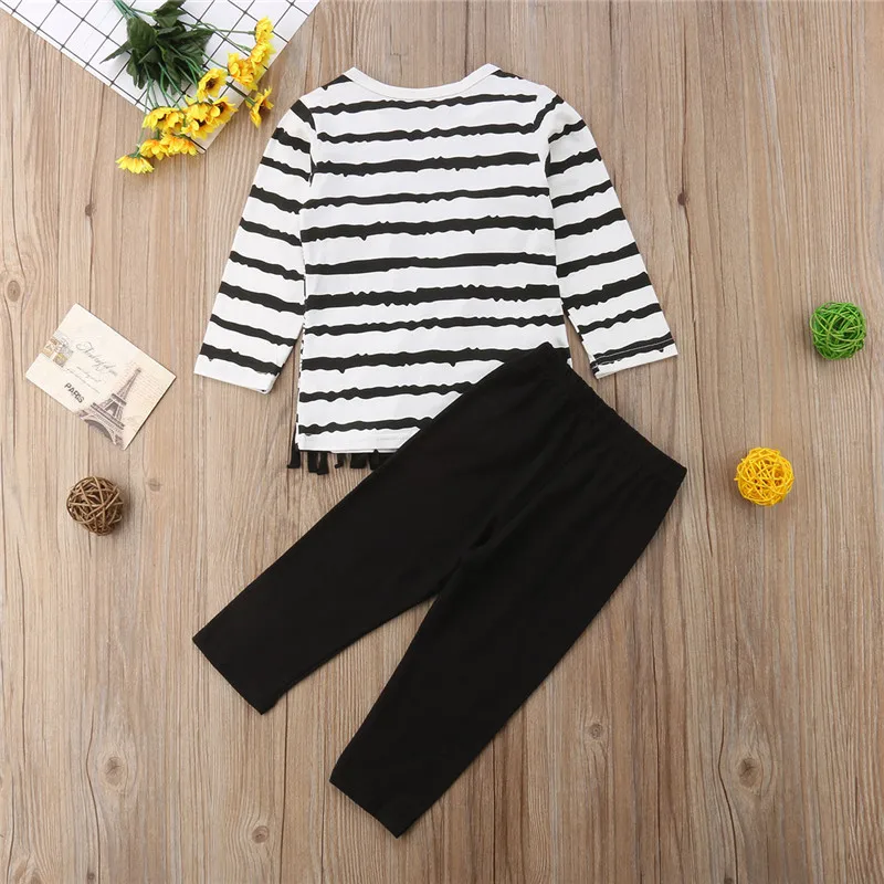 3 предмета футболка для маленьких девочек полосатая жилетка с хризантемами Топы +