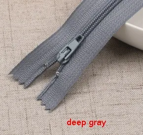 deep gray 10 шт./лот 20 см Длина красочные нейлоновые молнии по индивидуальному заказу Портплед швейные изделия ручной работы DIY аксессуары 40 Цвета P080 - Цвет: deep gray