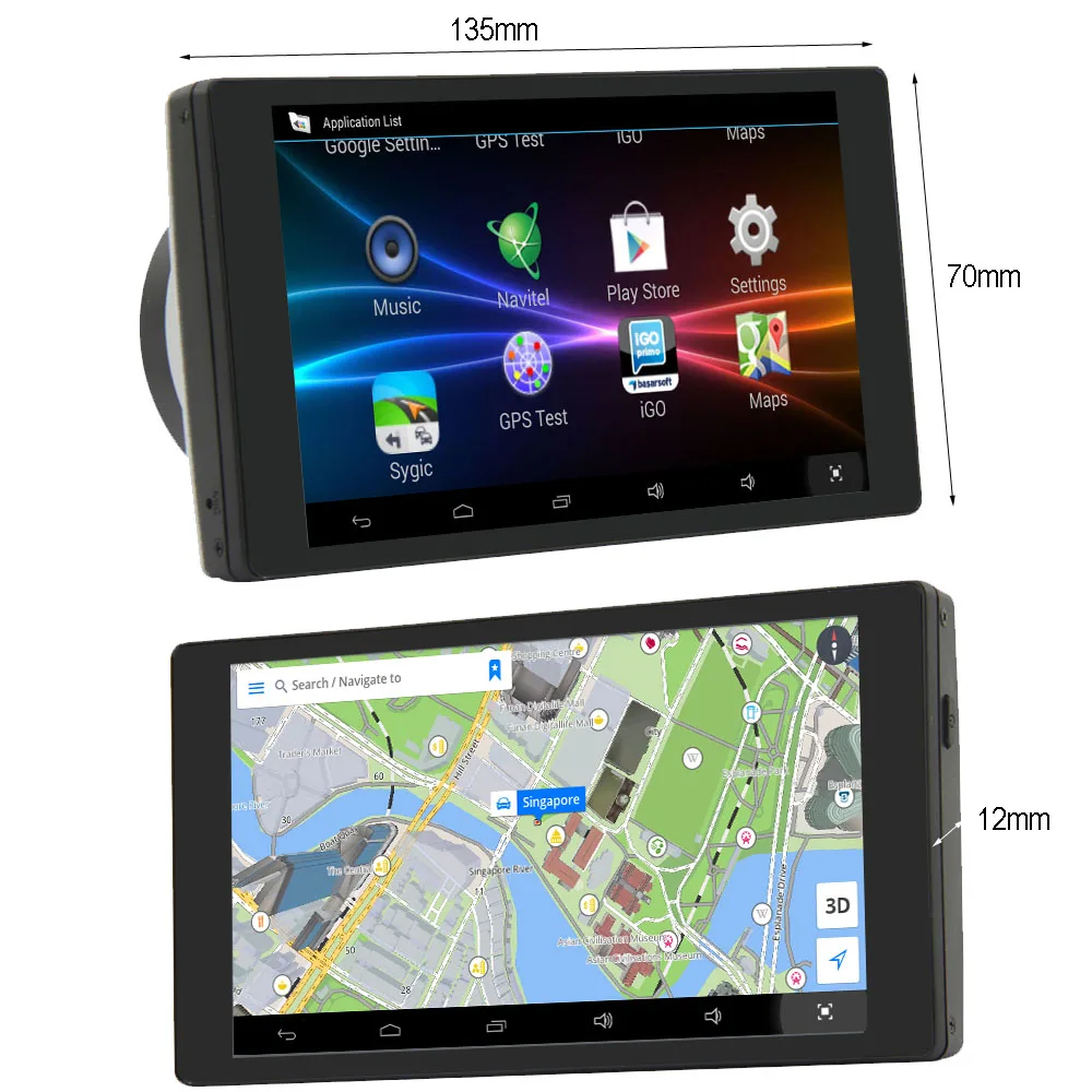 Wi-fi Автомобиля DVR GPS Навигации Android 4.4.2 Тире Cam Видеокамеры Видеорегистратор Две