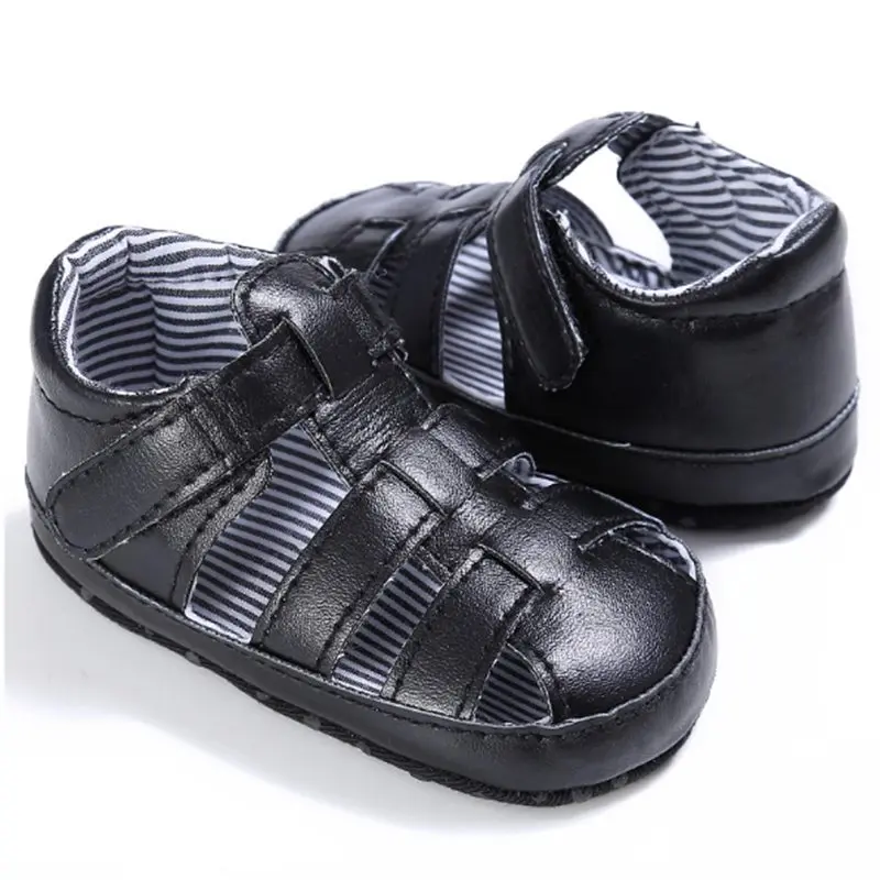 Сандалии для маленьких мальчиков в западном стиле Летние кожаные кроссовки