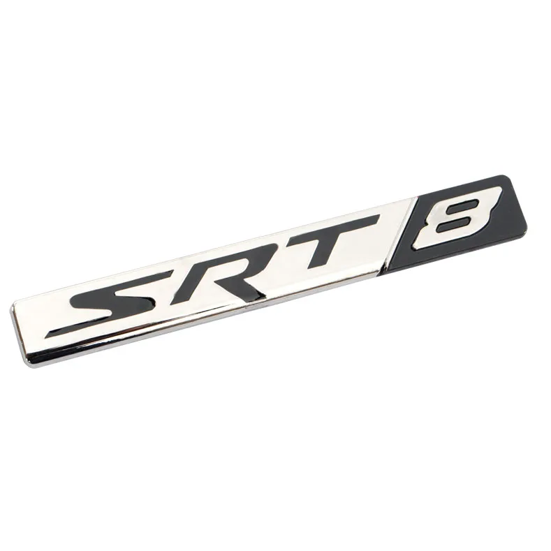 SRT6 SXT6 SRT8 эмблема на багажник Наклейка для DODGE JEEP - Название цвета: black SRT8