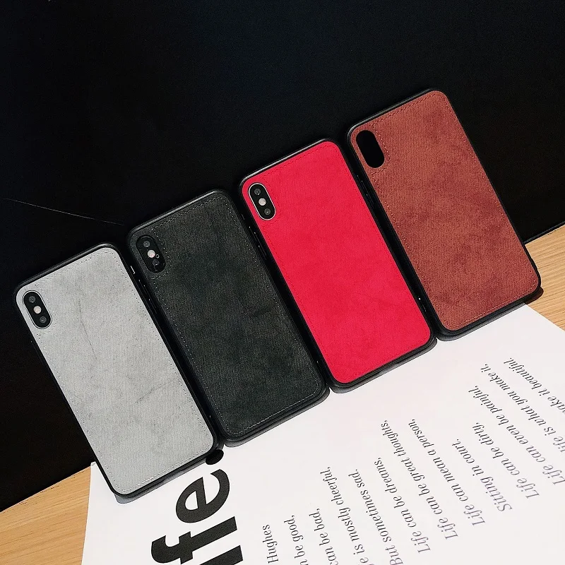 Luxury Magnetic Fabric Cloth Soft Silicone Case For iPhone XS Max XR X 7 8 Plus 6 6s Ultra-thin Texture Phone Cases Cover |