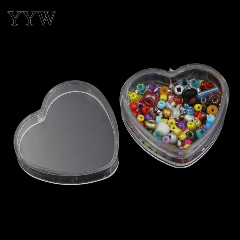 Пластиковый ящик для инструментов в форме сердца 12 шт. органайзер ювелирных