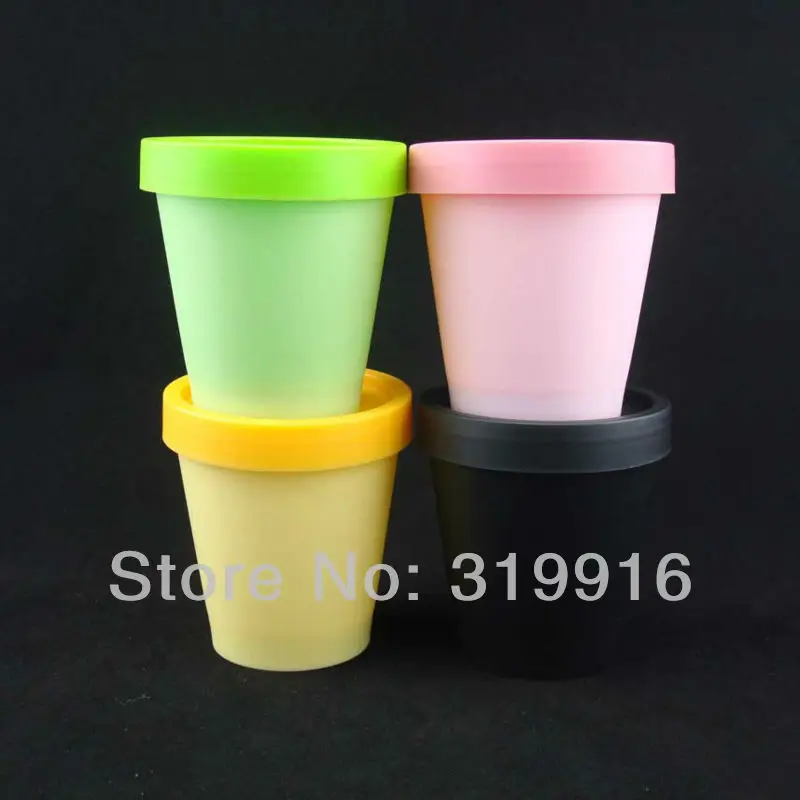 200 г 12 шт./лот цилиндр пустой косметический пластиковый контейнер для крема PP