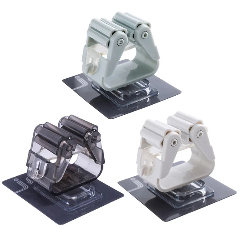 Настенный держатель для швабры органайзер вешалка метлы полка хранения