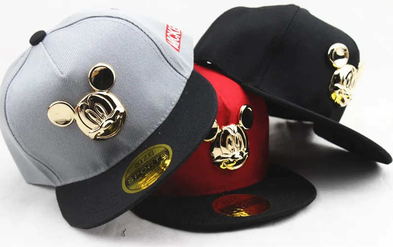 Freely Adjustable Kid Hat For Boy And Girl Comfortable Texture Adumbral Baseball Caps Cartoon Cute Mouse Healthy Baseball Caps