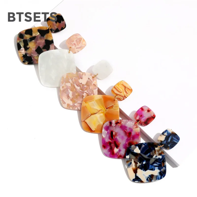 Fashion Earrings For Women Geometric Acrylic Statement Drop Jewelry Female Big Wedding Party Pendientes | Украшения и аксессуары