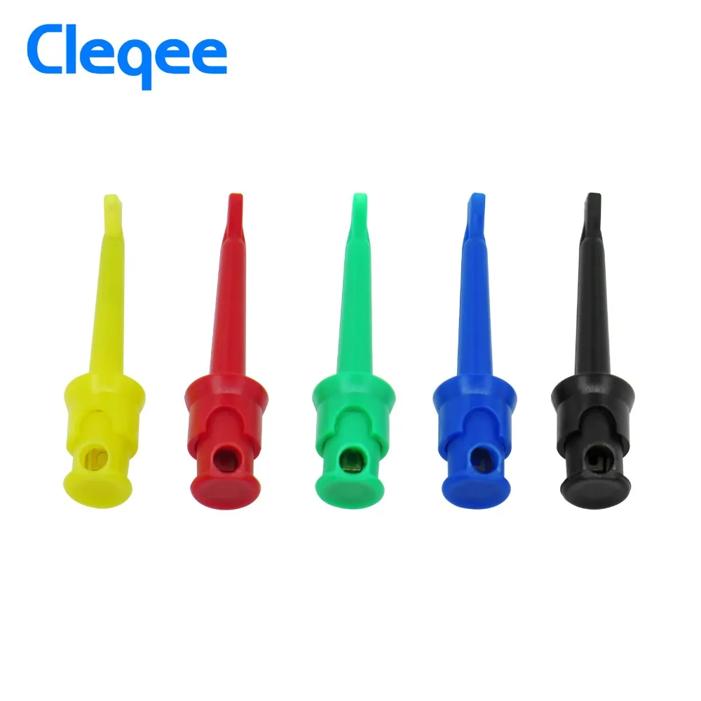 Cleqee P5002 10 шт. мультиметр хорошее качество тест крюк зажим провода комплект