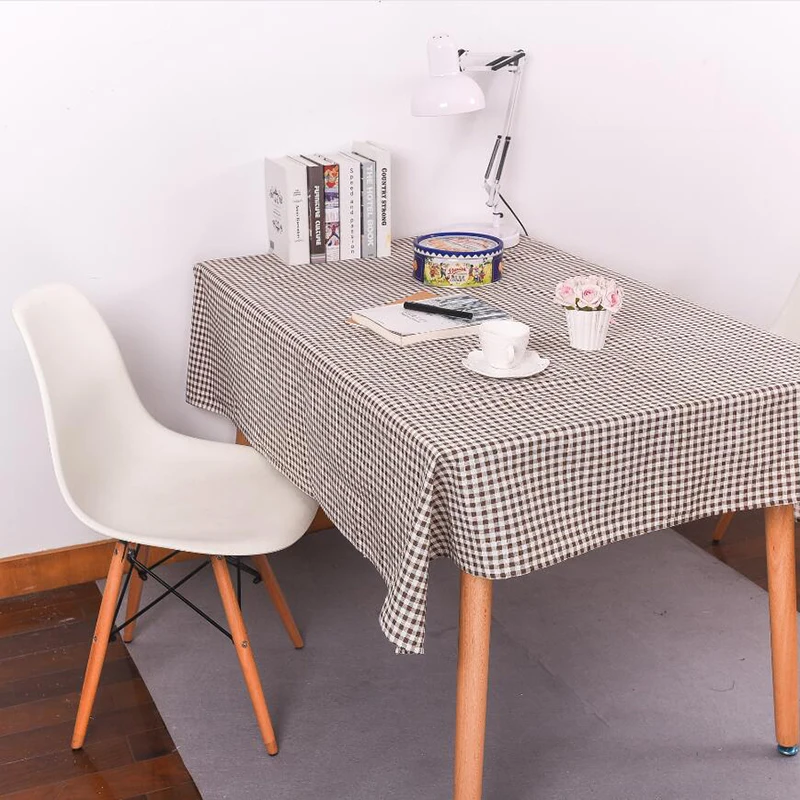 

Home Kitchen Dining Table Cloth Rectangular Tablecloth Tea Coffee Table Cloth Hotel Restaurant Plaid Table Cover Picnic Cloth