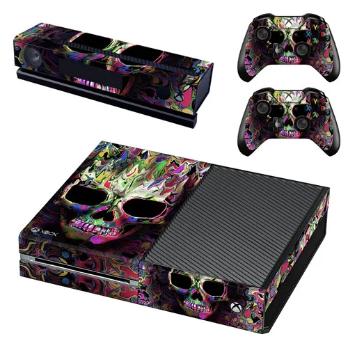 GSTM2608 Наклейка для Xbox One и Kinect и 2 контроллера для Xbox One Skin sticker-The Punisher - Цвет: GSTM2608