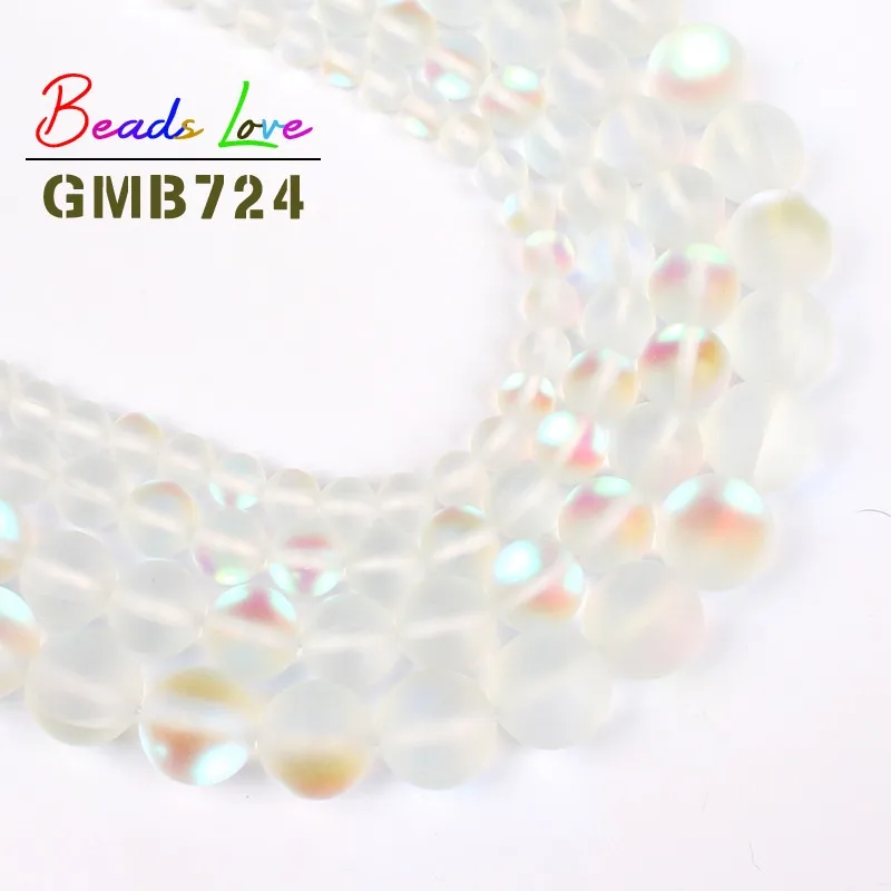 Красивые матовые белые прозрачные блестящие хрустальные бусины для