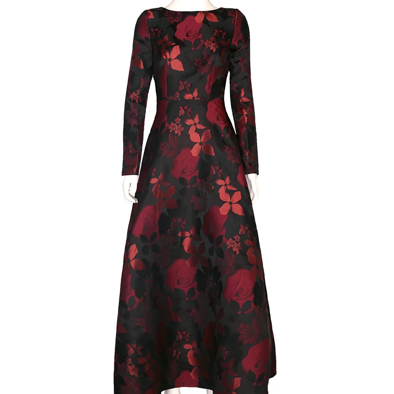 Элегантные женские туфли высокого качества с длинным рукавом длиной макси