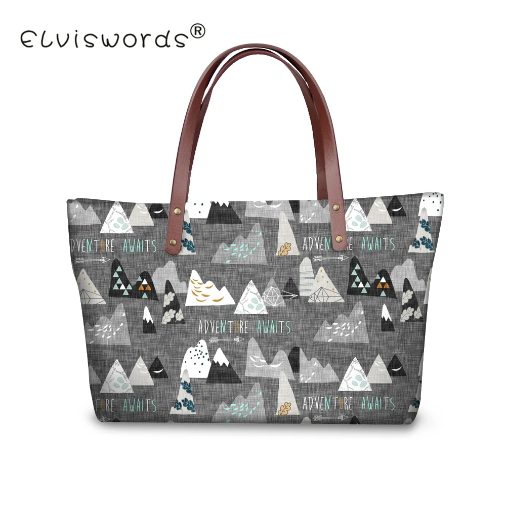 ELVISWORDS Приключения ожидают узоры кошельки и сумки для женщин женские портативные