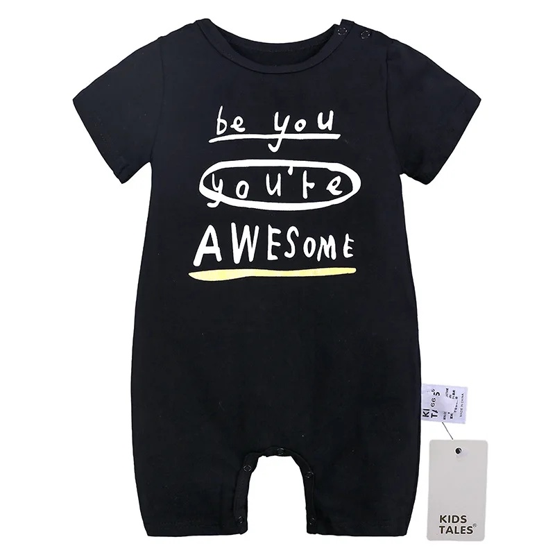 Newborn Baby Boys Summer Thin Rompers New Cartoon Short Sleeved Jumpsuit Infant Cotton Climbing Clothes Animal Pajamas Out |