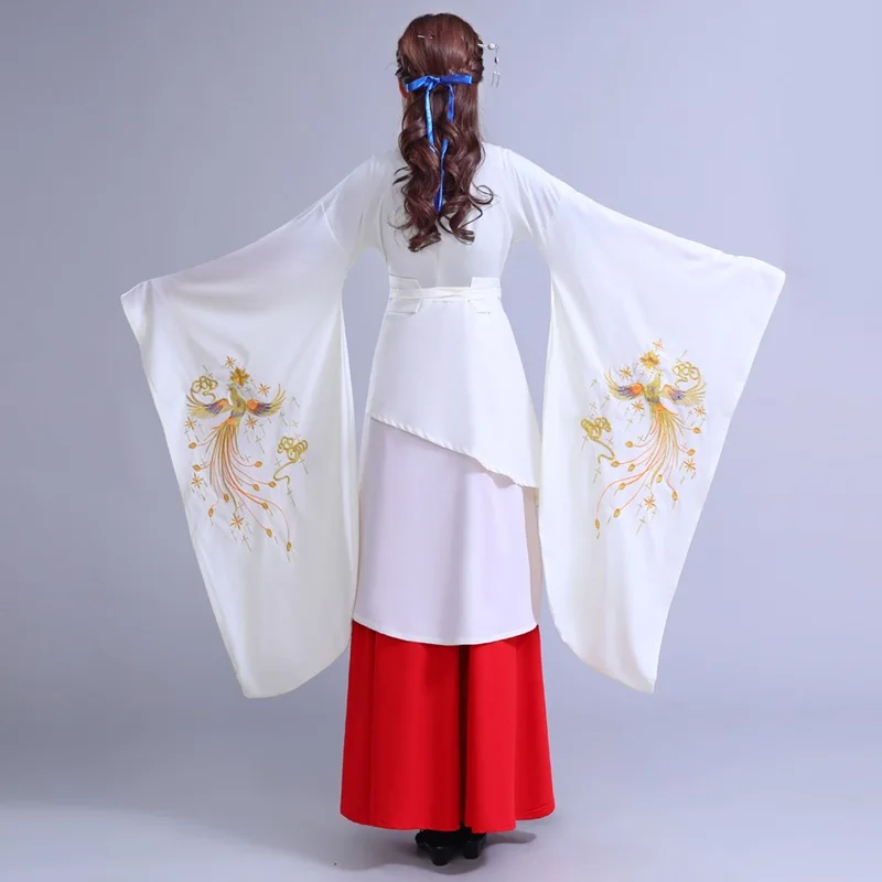 Традиционный китайский национальный костюм женский сценический ханьфу феникс с