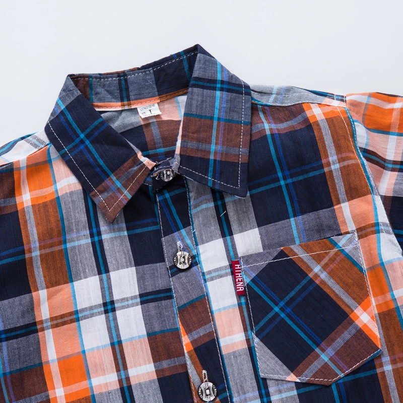 Boys Shirts for Kids Summer 2018 Fashion New Plaid Long Sleeve England School Trend Children Clothes Baby Boy Shirt | Мать и ребенок