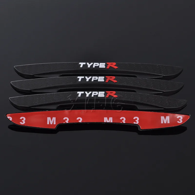 4 шт. защитные наклейки на двери автомобиля Honda Civic Type R Accord Crv Jazz|bumper guard|car bumper guardauto