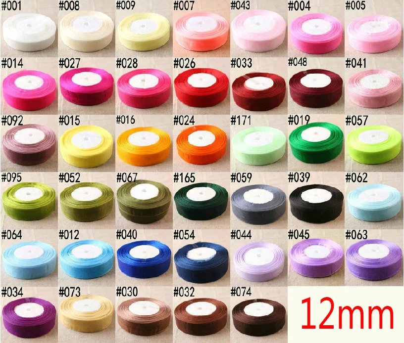 

50Y 12mm Organza Ribbon Apparel Sewing Fabric DIY Gift Packaging Wedding Decoration Tapes Christmas Ribbon Party Supplies B