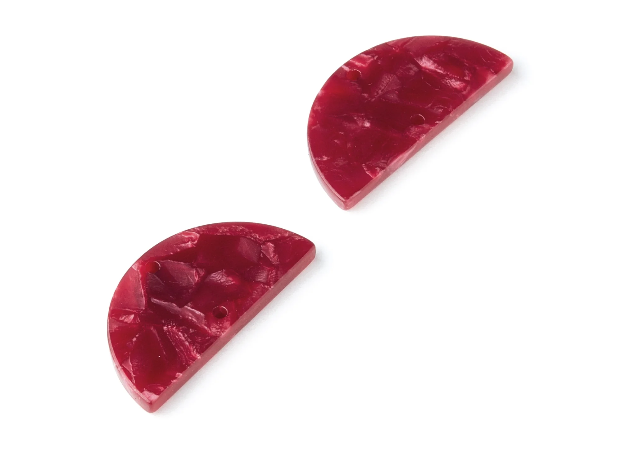 Ацетатные акриловые серьги с 2 отверстиями Черепаховые полукруглая подвеска 6