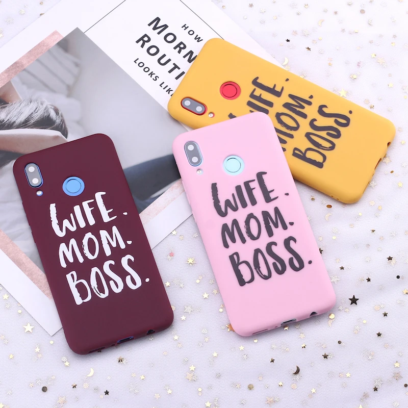 Классический силиконовый чехол для телефона Samsung S8 S9 S10 S10e S20 Plus Note 8 9 10 A7 A8 мама