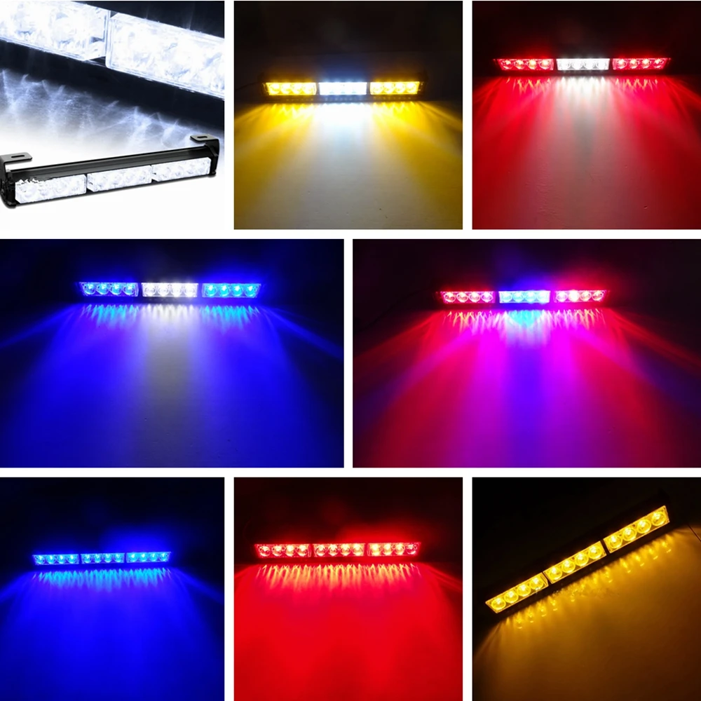 Eonstime 6W 12 V/24 V автомобиль 6Led Строб Предупреждение светильник с тактовой мерцающей светильник бар грузовик контрольная лампа Янтарный/Желтый Красный сине-белые