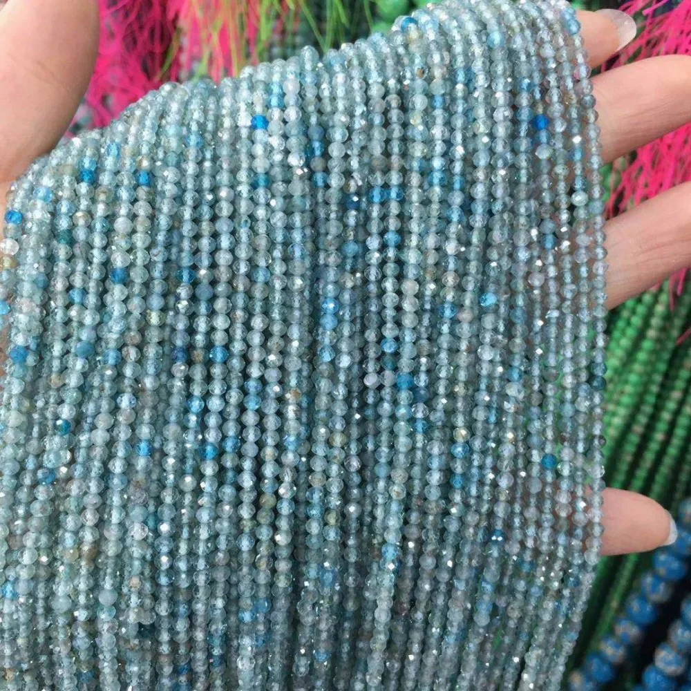 Маленькие бусины из натурального камня, бусины из натурального граната, апатит 2 мм, разделенные бусины для изготовления ювелирных изделий, ожерелье, браслет своими руками
