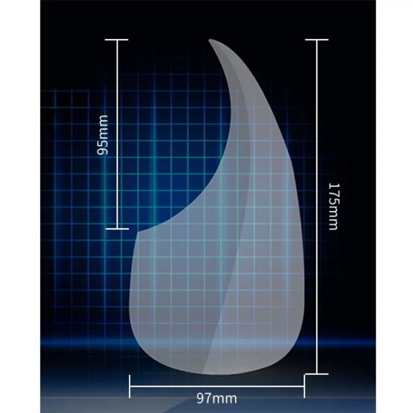 Прозрачный чехол для гитары аксессуары народной наклейка детали гитары|Детали и