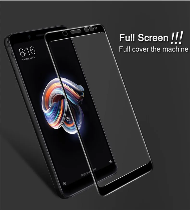 2 шт Защитное стекло для экрана Xiaomi Redmi Note 5, закаленное стекло для Xiaomi Redmi Note 5 Pro, изогнутое стекло Redmi Note 5, пленка на весь экран
