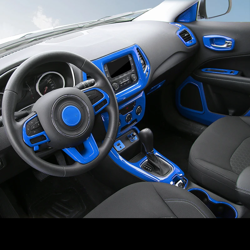 Полный Интерьер автомобиля синий цвет аксессуары молдинги отделка стикер